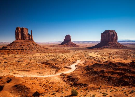 The Navajo Nation encompasses 24,000 square miles in Arizona, New Mexico, and Utah.