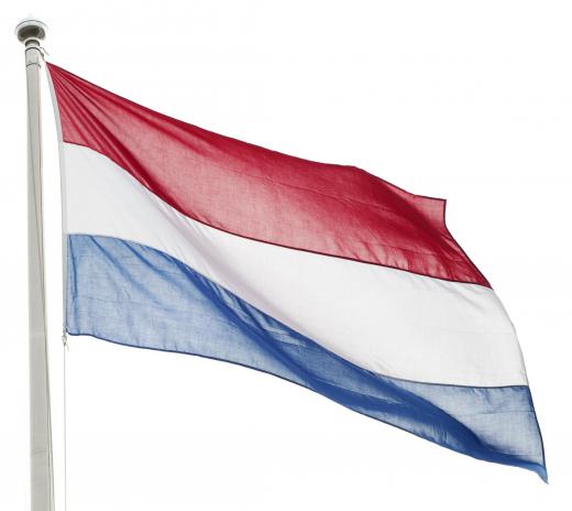 The flag flown by the Netherlands, which received some funds from the Marshall Plan.