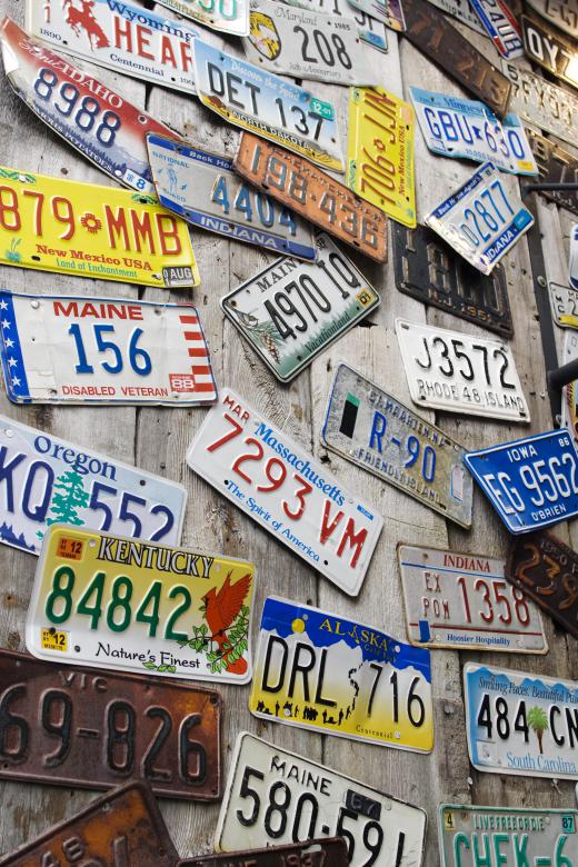 License plates are issued by a state's DMV.