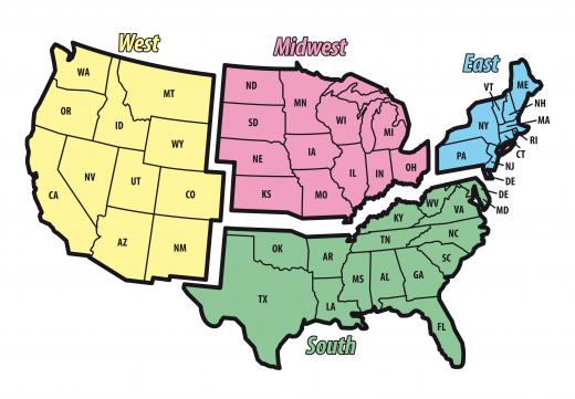 States in the Mid-West and the East make up the Rust Belt.