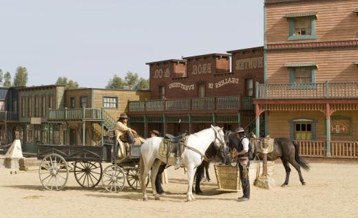 Towns springing up throughout the western United States in the 1800s typically featured a saloon.